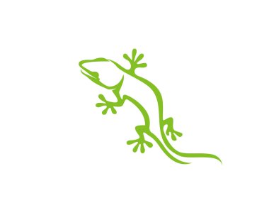 Gecko yeşil logo vektörü