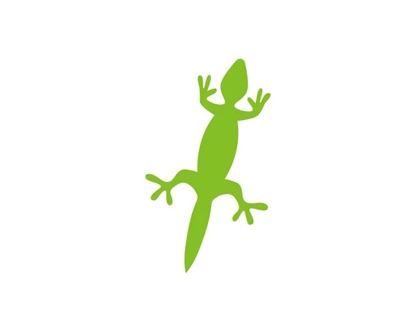 Gecko Zelený Vektor Loga — Stockový vektor