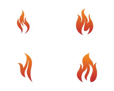 Yangın vektör simge logosu