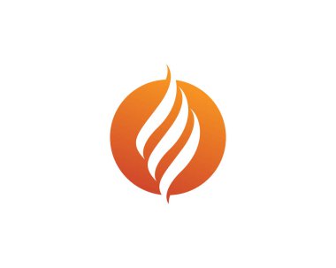 Yangın vektör simge logosu