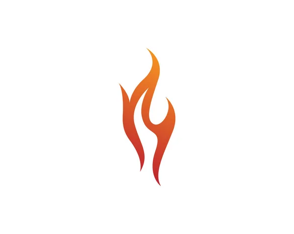Logo Icono Vector Fuego — Vector de stock