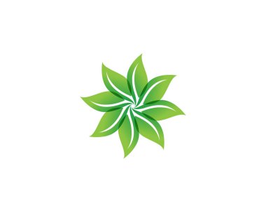 çiçek desenleri logo ve semboller üzerinde beyaz bir adam