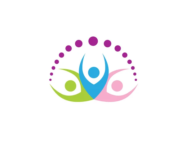 Yoga health logo vector