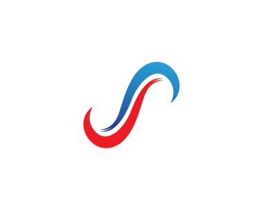 S logosu ve sembolleri şablon vektör simgesi