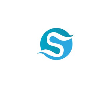 S logosu ve sembolleri şablon vektör simgesi