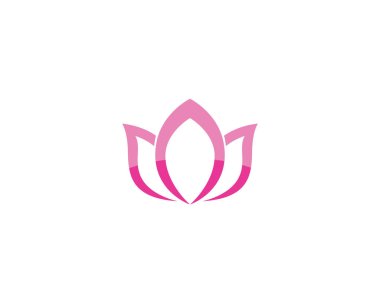 Sağlık, Spa ve Yoga için Lotus çiçek işareti. Vektör Illustratio