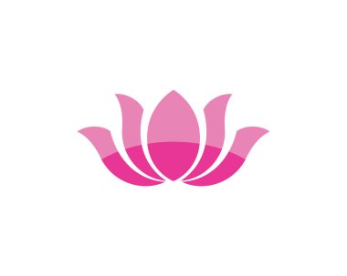 Sağlık, Spa ve Yoga için Lotus çiçek işareti. Vektör Illustratio
