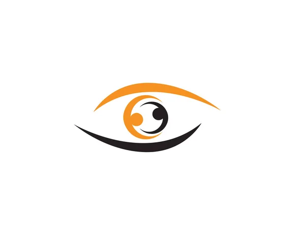 Modèle Logo Symboles Soins Oculaires Icônes Vectorielles — Image vectorielle