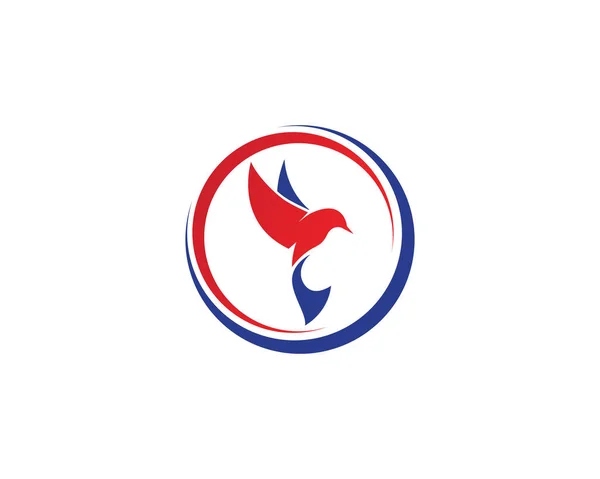 Modèle Vectoriel Logo Oiseau — Image vectorielle