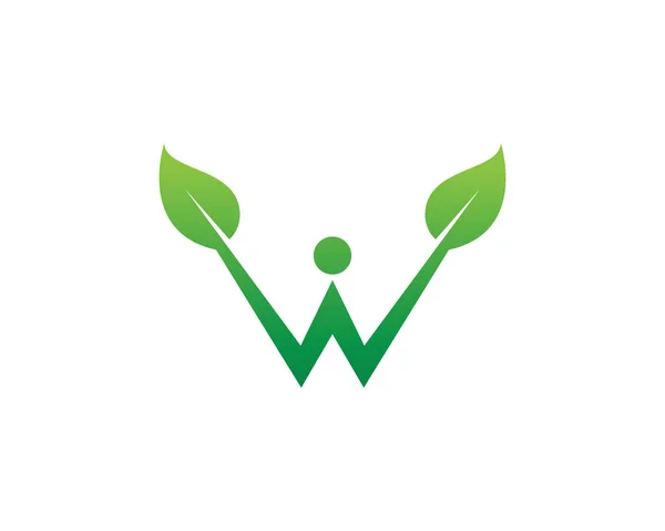 Лист Зеленої Природи Логотип Шаблон Символу Вектор — стоковий вектор