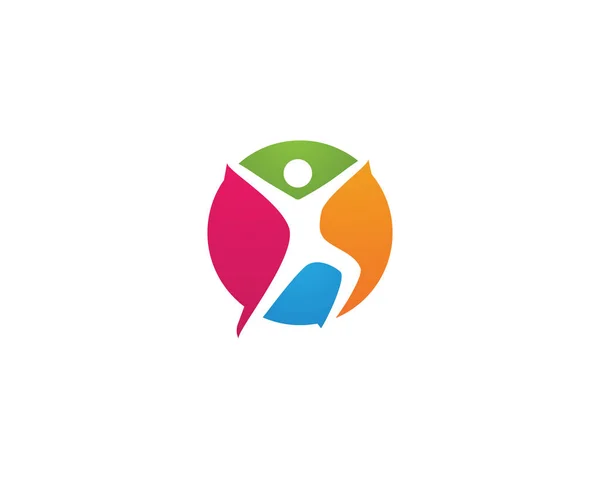 Ikona Wektora Szablonu Healthy Life Logo — Wektor stockowy