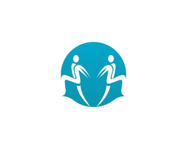 Healthy Life Logo Template Vector Icon — Stock Vector