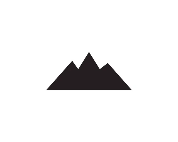 山の自然景観のロゴやシンボルのテンプレート — ストックベクタ