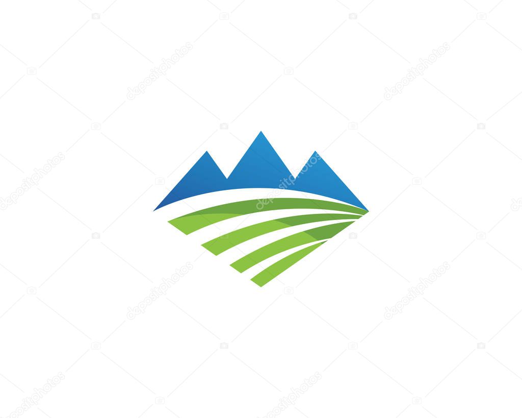 Mountain nature landscape  logo and symbols  icons templat