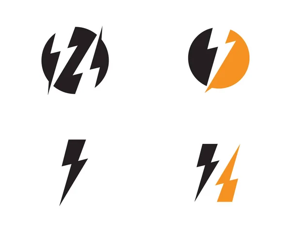 Blitz Logo Symbol Und Symbol — Stockvektor