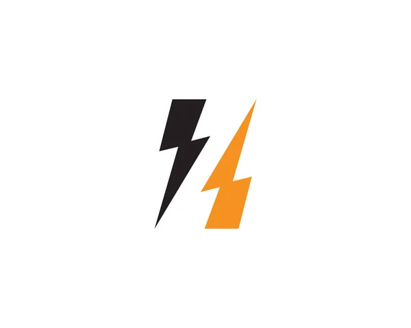 Lightning Logo Ikona Symbol — Stockový vektor