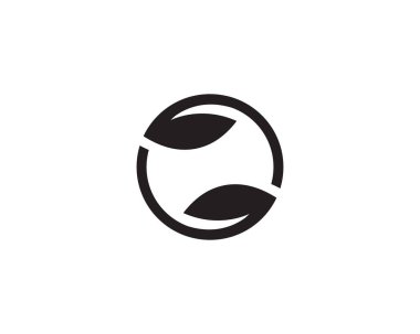 yaprak yeşil doğa logo ve sembol şablon vektör