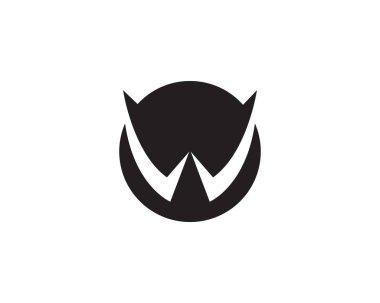 W harfleri iş logo ve semboller templat