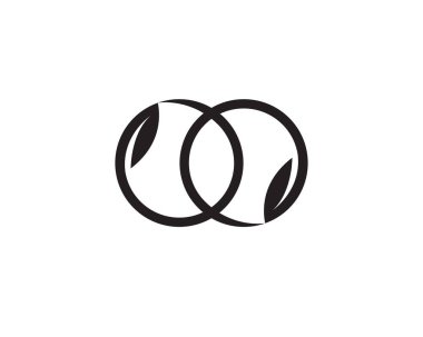 yaprak yeşil doğa logo ve sembol şablon vektör