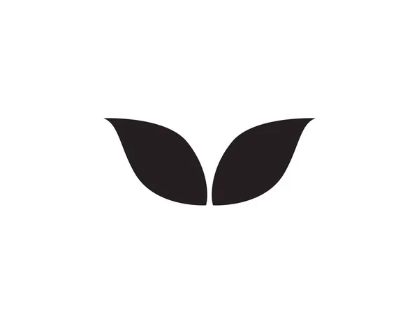 Hoja Verde Naturaleza Logotipo Símbolo Plantilla Vector — Vector de stock
