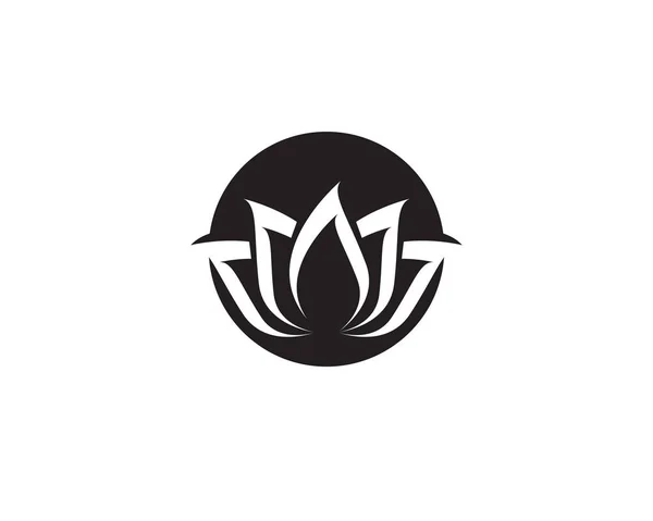 Yaprak Yeşil Doğa Logo Sembol Şablon Vektör — Stok Vektör