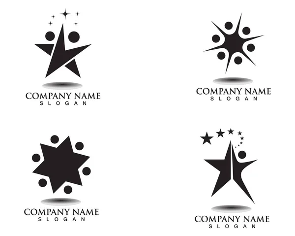 Star Logo Template Vetor Ícone Ilustração Desig — Vetor de Stock