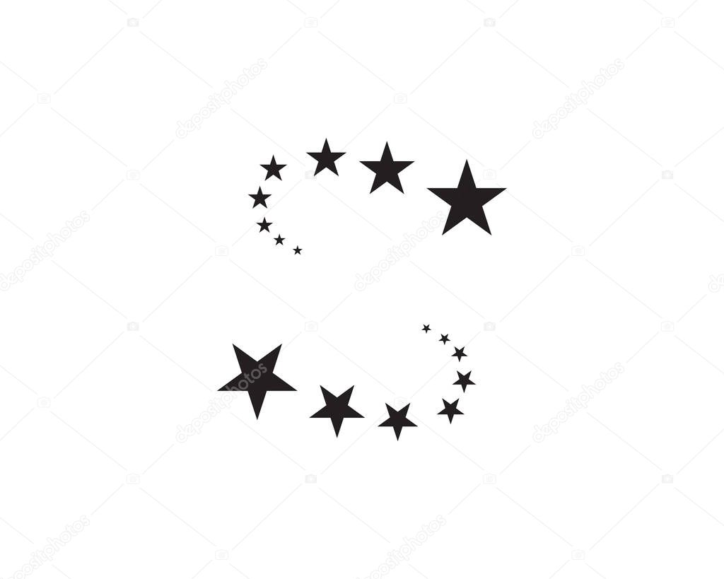 Star logo template vector icon illustration desig
