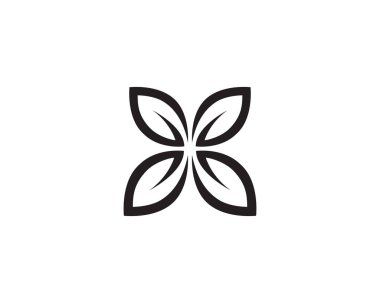 yaprak yeşil doğa logo ve sembol şablon vektör