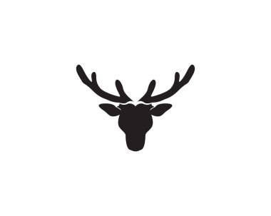 Geyik baş vektör logosu