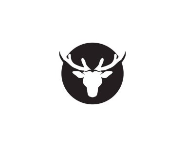 Geyik baş vektör logosu