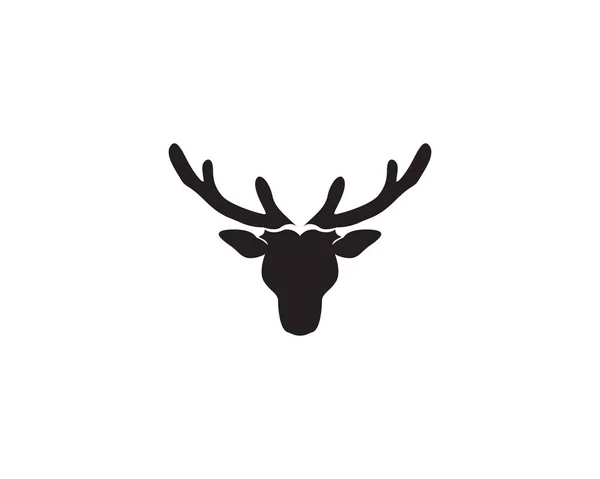 Logo Vettoriale Della Testa Cervo — Vettoriale Stock