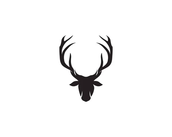 Deer Head Vector Logo — Stock Vector