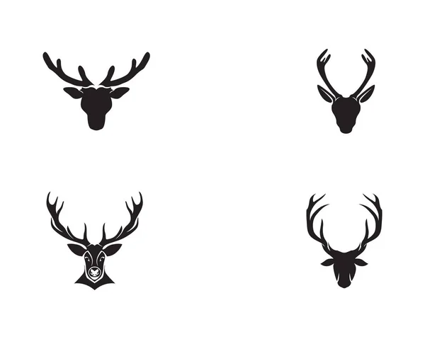 Logo Vecteur Tête Cerf — Image vectorielle