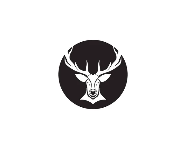 Deer Head Vector Logo — Stock Vector