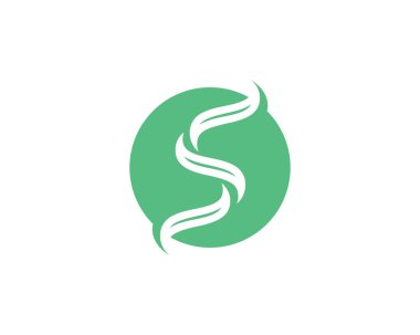 S logosu ve sembolleri şablon vektör simgesi