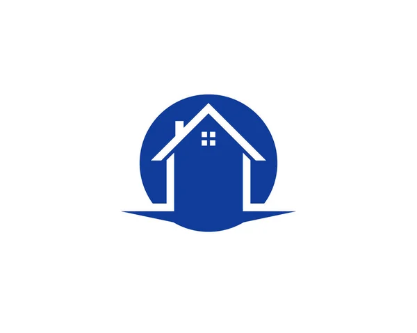 Home Logo Gebäude Vektor — Stockvektor