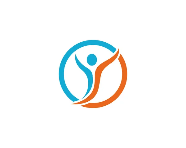 Ludzki Znak Logo Znak Ilustracja Wektor Projekt — Wektor stockowy