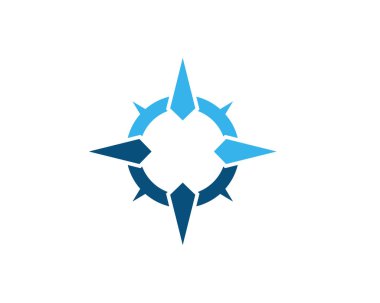 Pusula Logo Şablonu vektör resmetme deseni