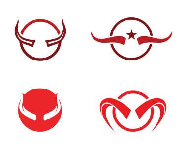 Şeytan boynuzu vektör simge tasarlamak 