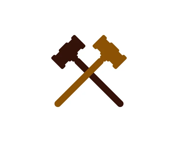 Hammer Court矢量图标设计示例Templat — 图库矢量图片