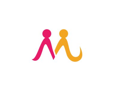 Evlat Edinme ve Toplum Bakımı Logo şablonu vektör simgesi