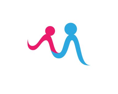 Evlat Edinme ve Toplum Bakımı Logo şablonu vektör simgesi