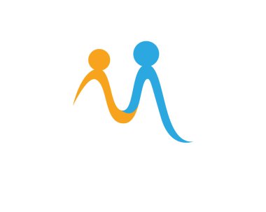 Evlat Edinme ve Toplum Bakımı Logo şablonu vektör simgesi