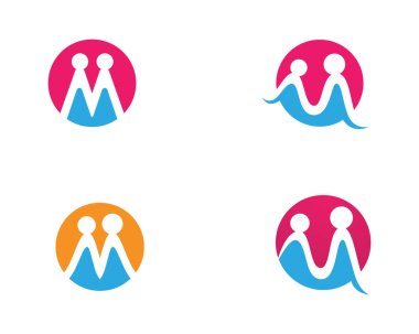 Evlat Edinme ve Toplum Bakımı Logo şablonu vektör simgesi