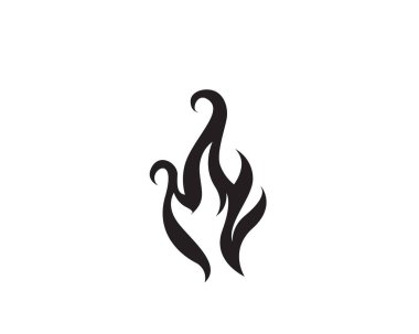 Ateş vektörü çizim şablonunu ateşle