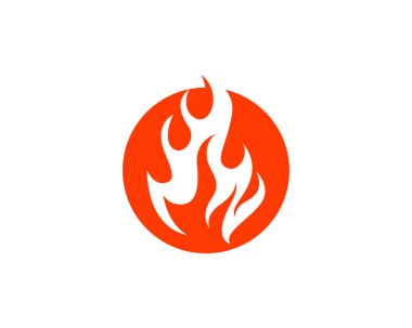 Ateş vektörü çizim şablonunu ateşle