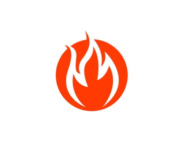 Ateş vektörü çizim şablonunu ateşle