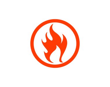 Ateş vektörü çizim şablonunu ateşle