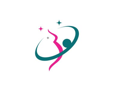 Hamile logo şablonu vektör resimleme tasarımı