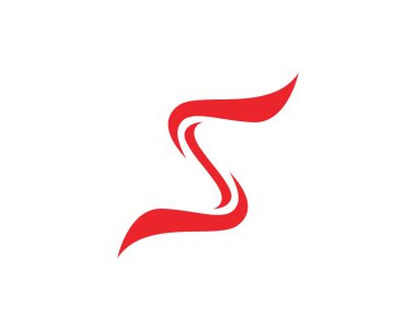 S logosu ve sembolleri şablon vektör simgesi